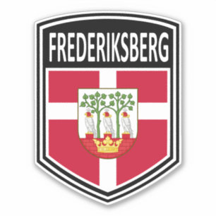 National - Frederiksberg Danmark Sticker Klistermärken
