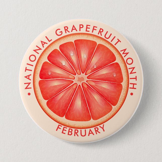 National Grapefruit Month Knapp (Framsida)