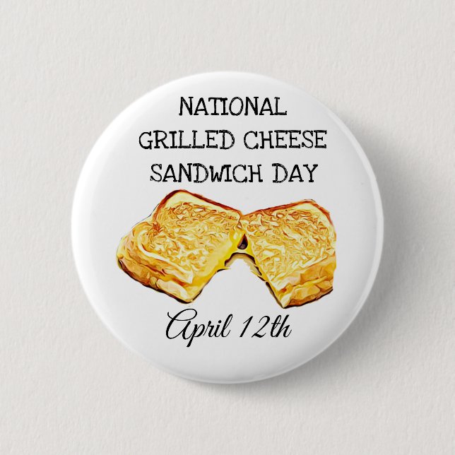 National Grilled Cheese Sandwich Day April 12:e Knapp (Framsida)
