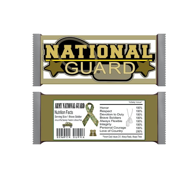 National Guard Military Candy Pub Wrapper Anteckningsblock (Skapare uppladdad)