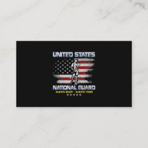 National Guard Veteran Always Redo American Flagga Visitkort