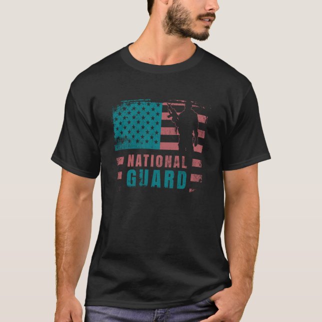 National Guard Veteran TShirt T Shirt (Framsida)