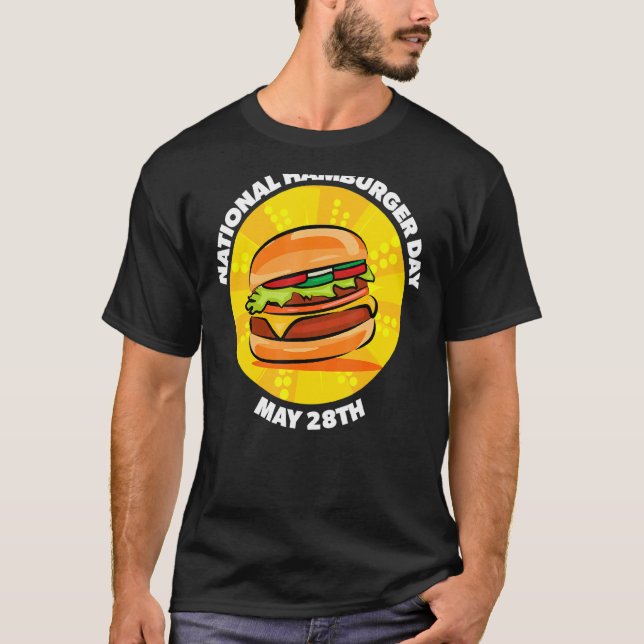 National Hamburger Firande T Shirt (Framsida)