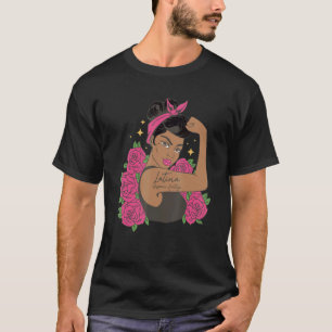 National Hispanic Heritage Month Blommigt Latina F T Shirt