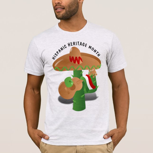 National Hispanic Heritage Month - Cactus T Shirt (Framsida)