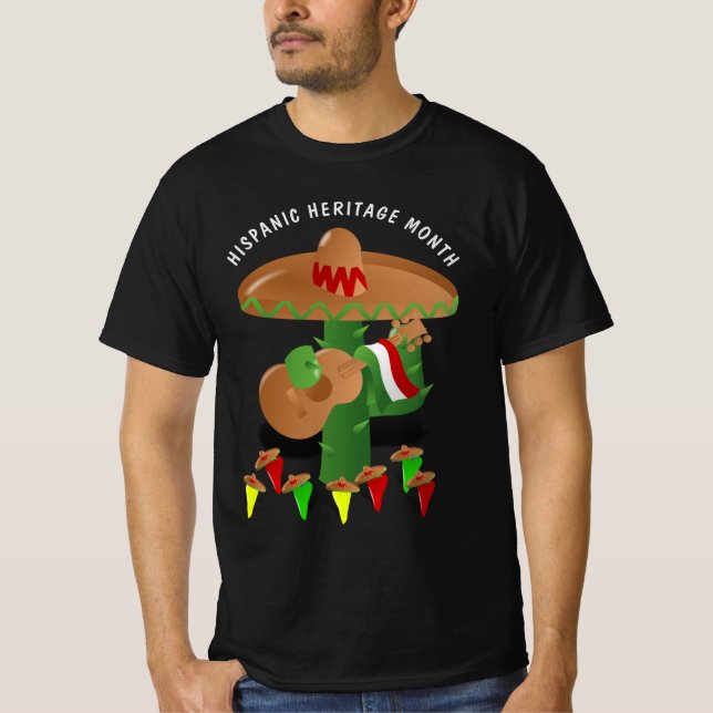 National Hispanic Heritage Month - Cactus T Shirt (Framsida)