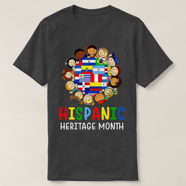 National Hispanic Heritage Month Firande Boys T Shirt (Design framsida)