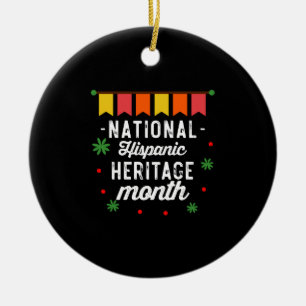 National Hispanic Heritage Month Funny Gift Julgransprydnad Keramik