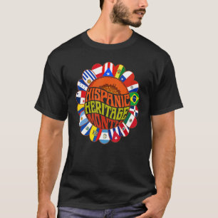 National Hispanic Heritage Month Latino Söt Flo T Shirt