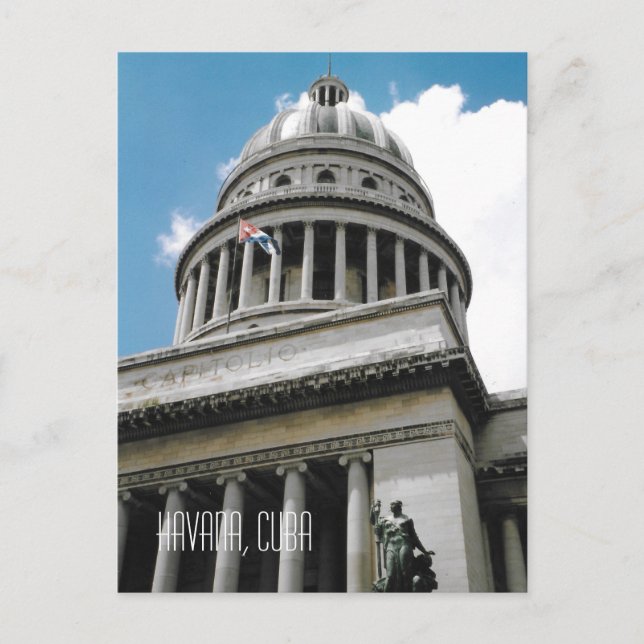 National Huvudstad Bygger Havanna Cuba Souvenir Vykort (Framsida)