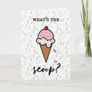 National Ice Cream Day Hej Scoop Cone Kort