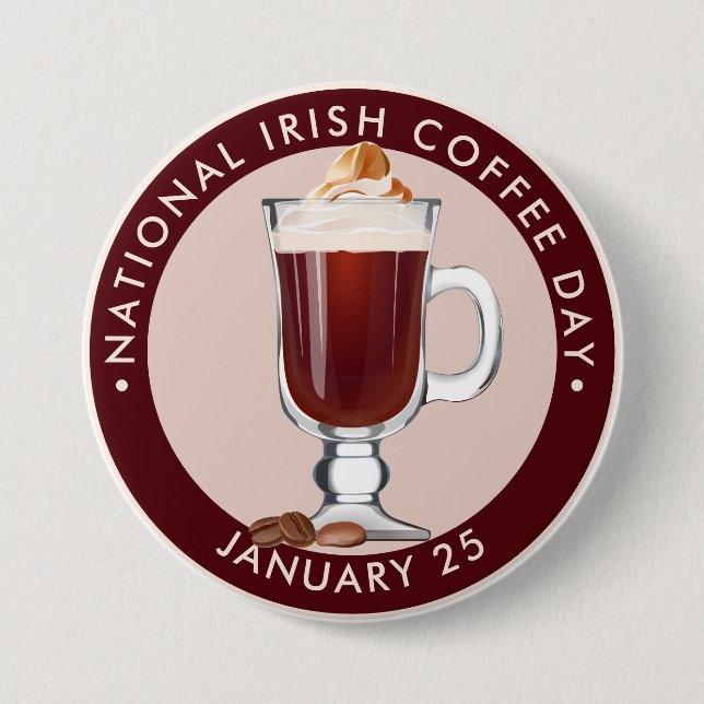 National Irish Coffee Day Knapp (Framsida)