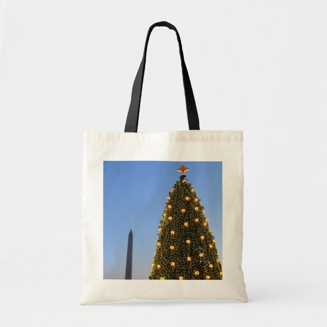 National Julgran och Washington Monument Tygkasse (Framsidan)