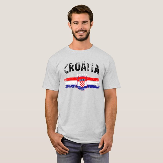 National - Kroatien T-Shirt (Hel framsida)