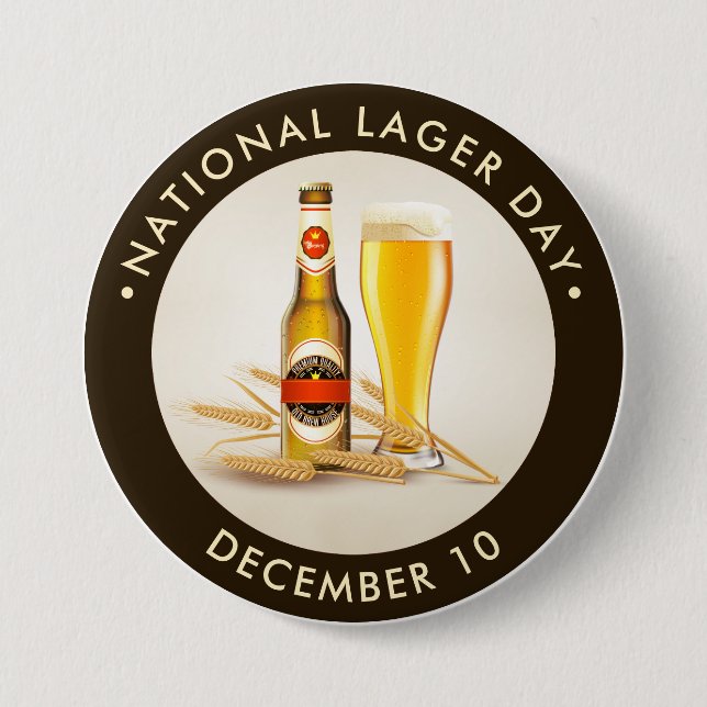National Lager Day, öl Knapp (Framsida)
