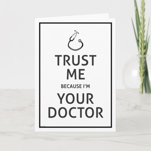 National Läkare Day-Trust Me-I din Doktor Kort (Framsida)