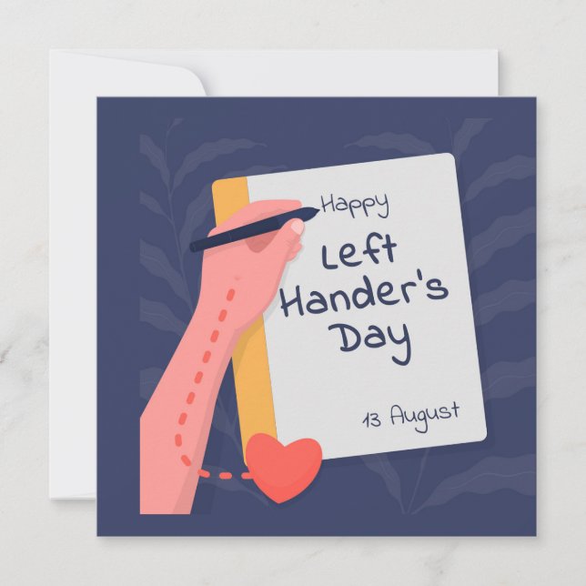 National Lämnat Handers Day Kort (Framsida)