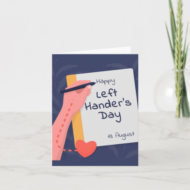 National Lämnat Handers Day Kort (Framsida)