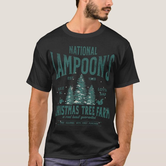 National Lampoon Christmasree Farm boy T Shirt (Framsida)