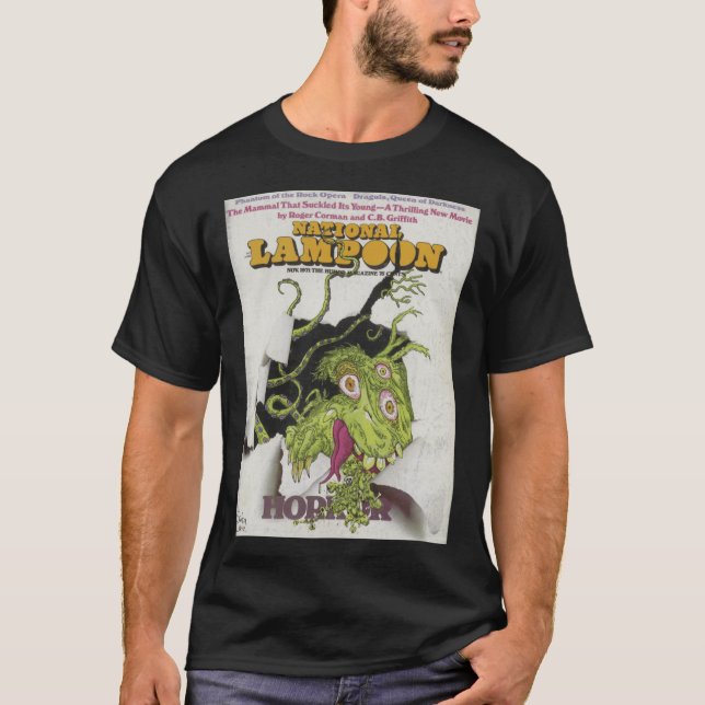 National Lampoon Horror Cover funny T Shirt (Framsida)