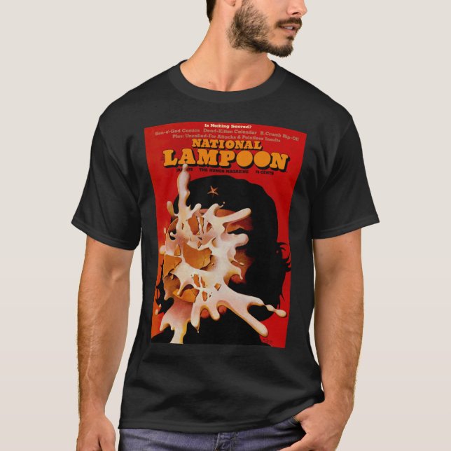 National Lampoon Is Nothing Sacred Cover boy T Shirt (Framsida)