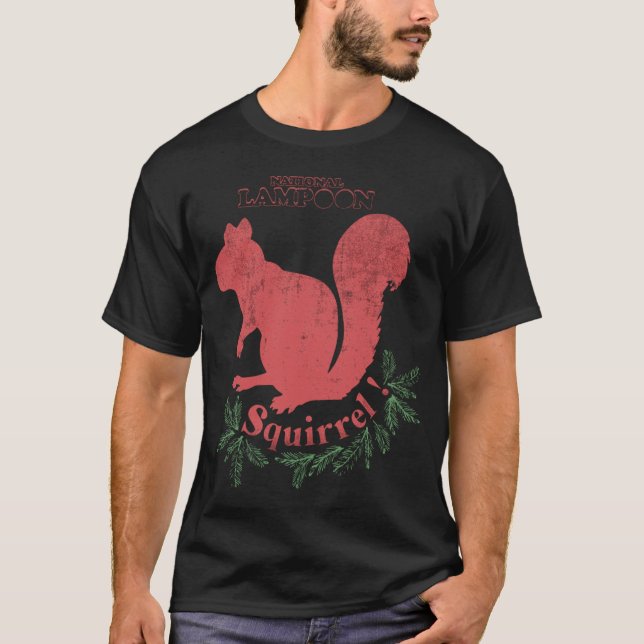 National Lampoon Squirrel funny T Shirt (Framsida)