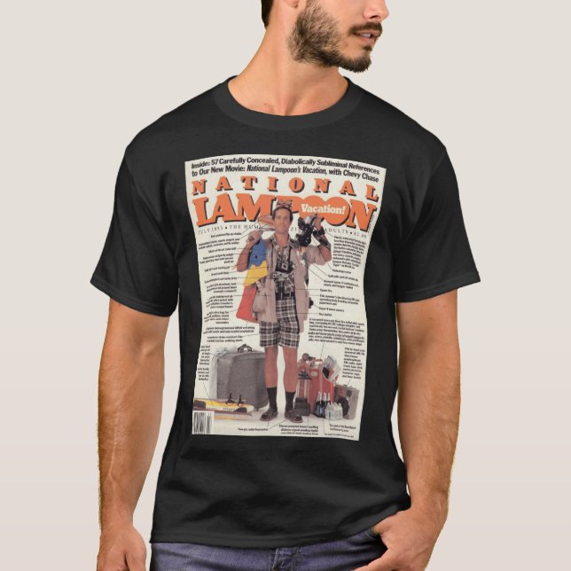National Lampoon Vacation Cover retro T Shirt (Framsida)