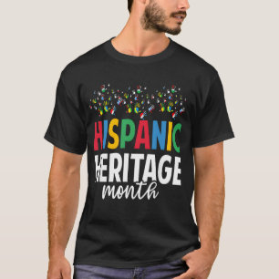 National Latino Land Flagga Hispanic Heritage M T Shirt