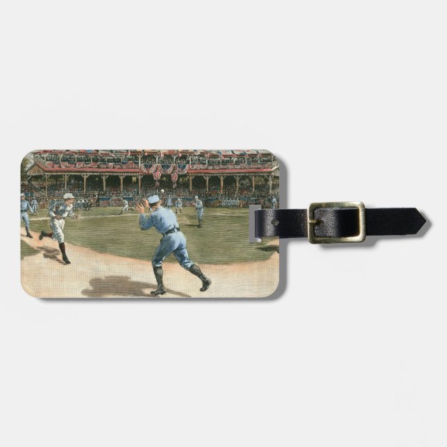 National League Baseball Game 1886 Bagagebricka (Horisontell Framsida)