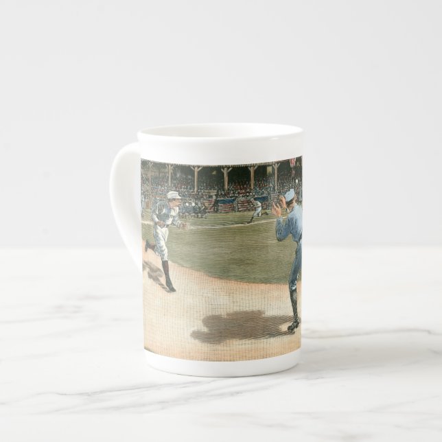 National League Baseball Game 1886 Benporslin Mugg (Framsida vänster)
