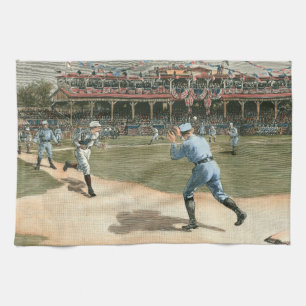 National League Baseball Game 1886 Kökshandduk