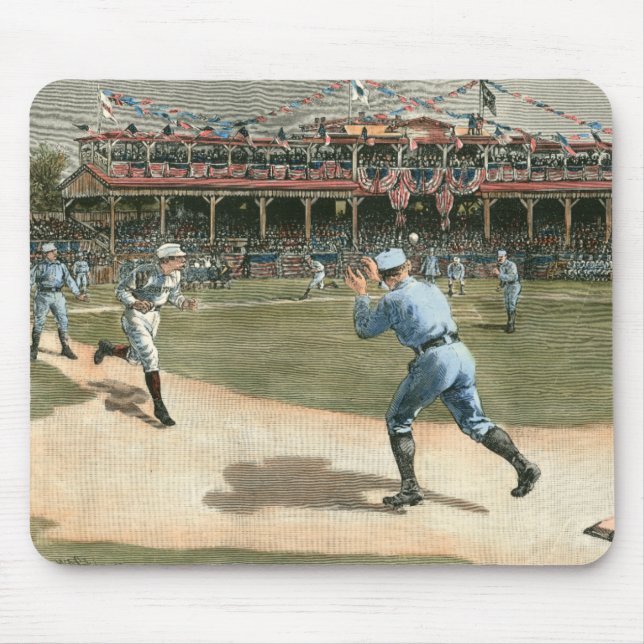 National League Baseball Game 1886 Musmatta (Framsidan)