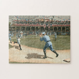 National League Baseball Game 1886 Pussel