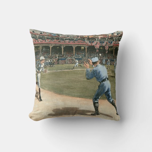 National League Basebollmatch 1886 Kudde (Framsida)
