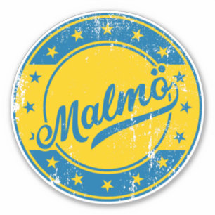 National - Malmö Sverige Sverige Sticker Klistermärken