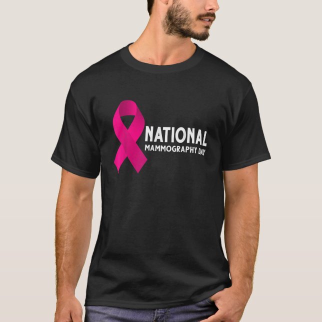National Mammography Day T Shirt (Framsida)