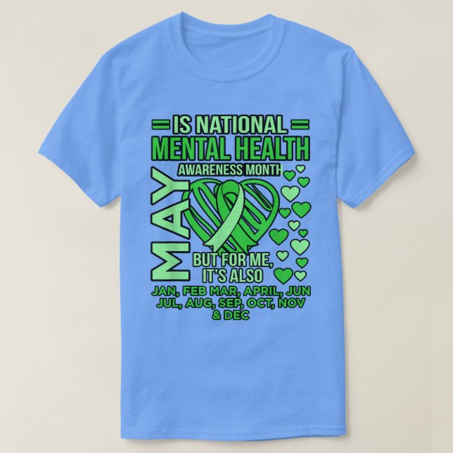 National Mental Health Awareness MonSupporter G T Shirt (Design framsida)
