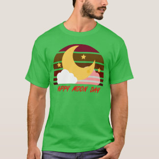 National Moon Day 80-tals vän T Shirt