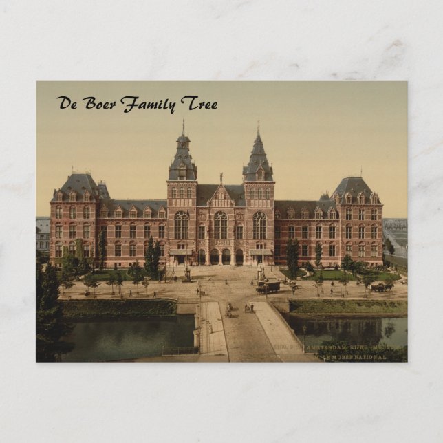 National Museum, Amsterdam, Nederländerna Vykort (Framsida)