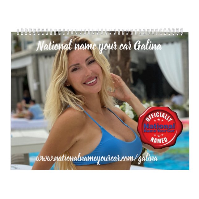 National Namn Din bil Galina Kalender (Omslag)