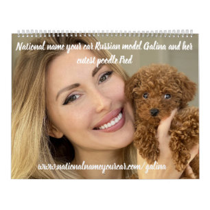 National Namn Din bil, ryska modell Galina & Fred Kalender