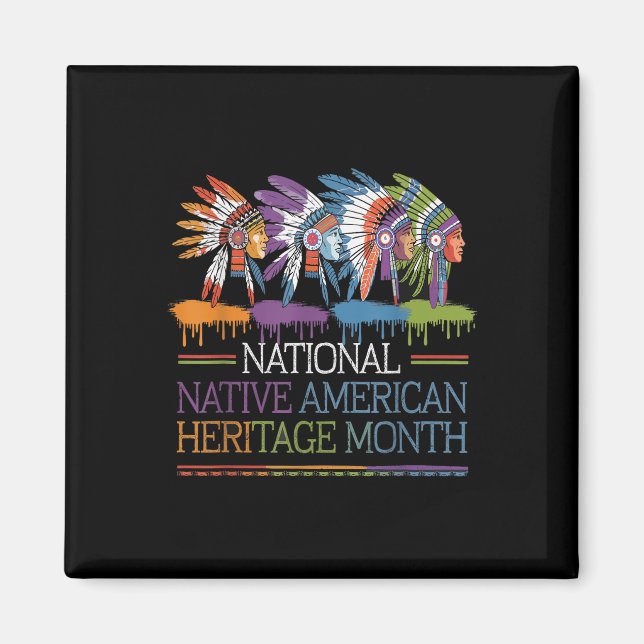 National Native American Heritage Month Heart Magnet (Framsidan)