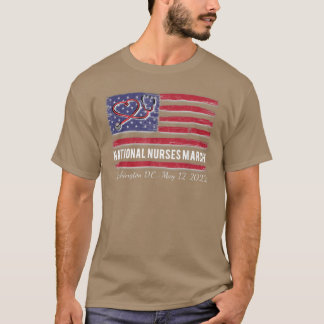 National Nurses 12 maj 2022 US Flagga Stethos T Shirt