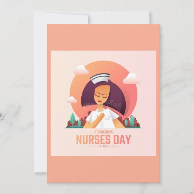 National Nurse's Day Greeting Card  Julkort (Framsida)