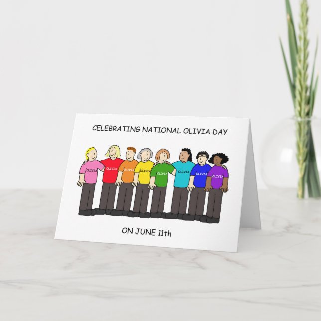 National Olivia June 11th Kort (Framsida)