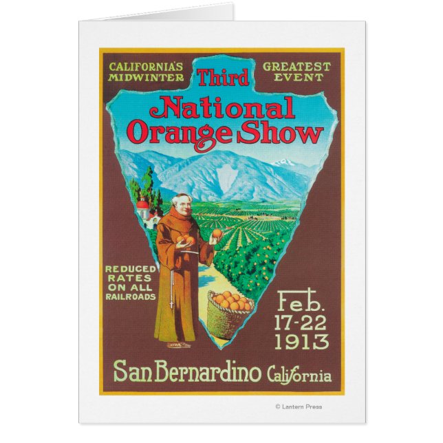 National Orange ShowPoster #1 Hälsningskort (Framsidan)