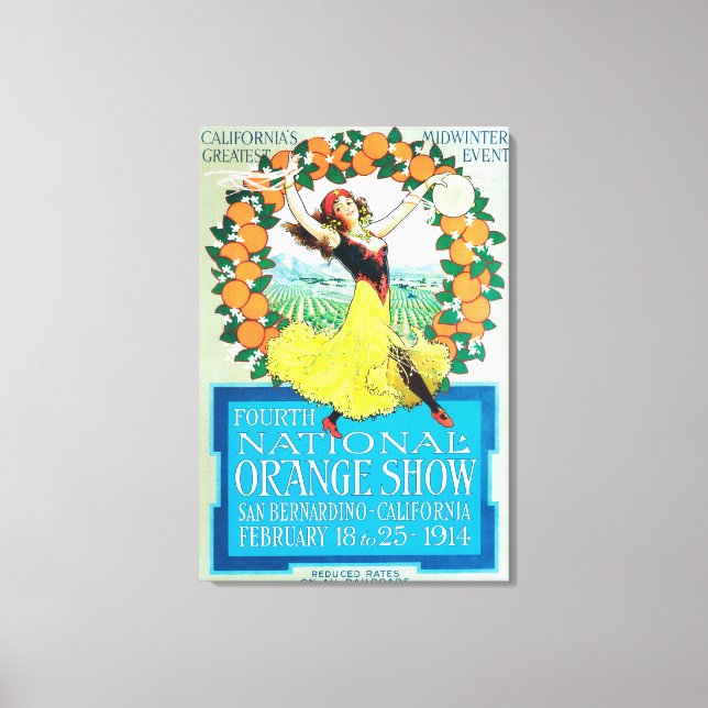 National Orange ShowPoster #2 Canvastryck (Framsida)