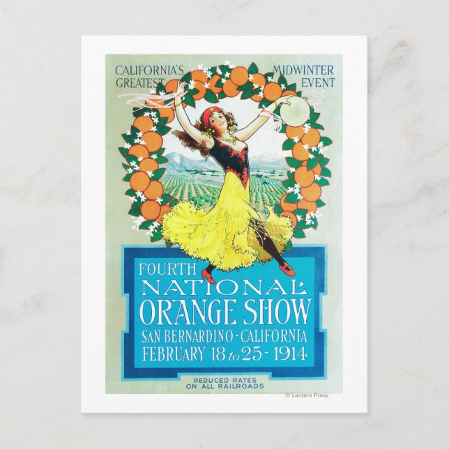National Orange ShowPoster #2 Vykort (Framsida)