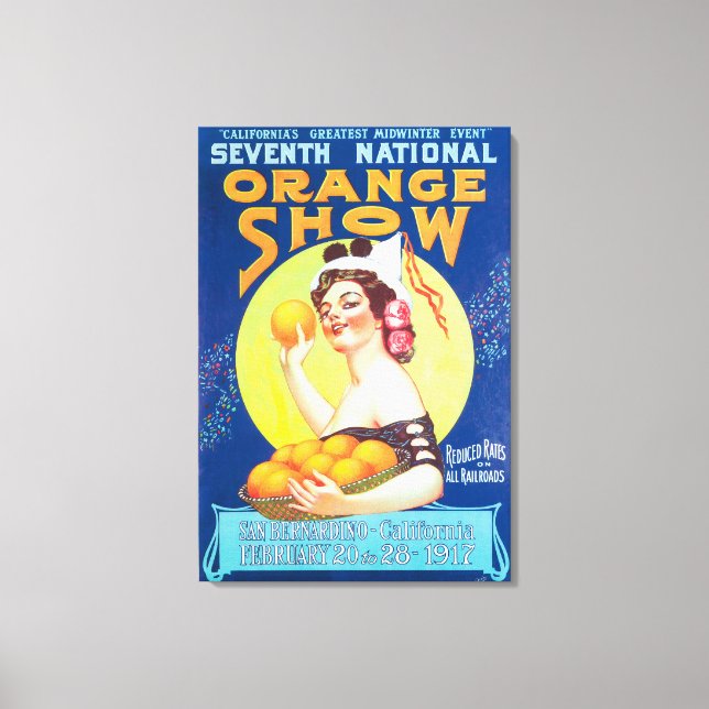 National Orange ShowPoster #3 Canvastryck (Framsida)