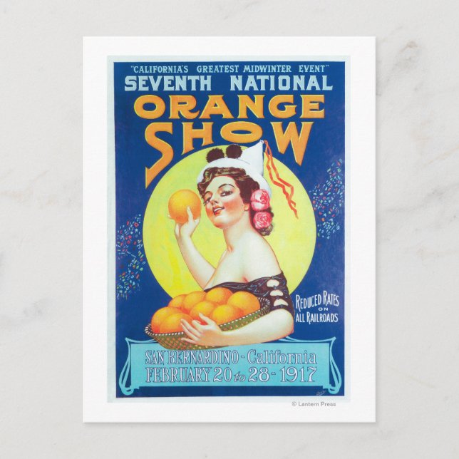 National Orange ShowPoster #3 Vykort (Framsida)